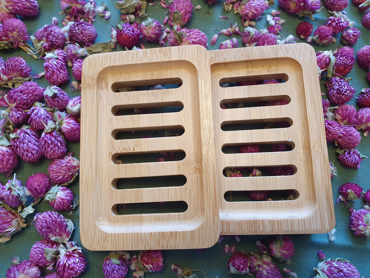 Bamboo soap dish