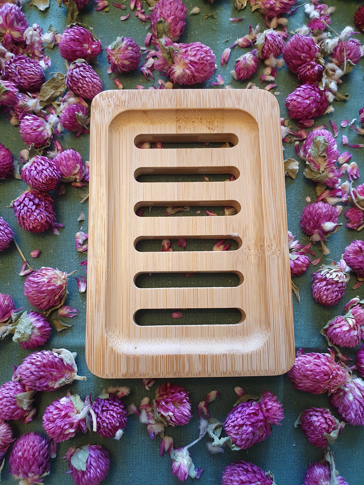 Bamboo soap dish