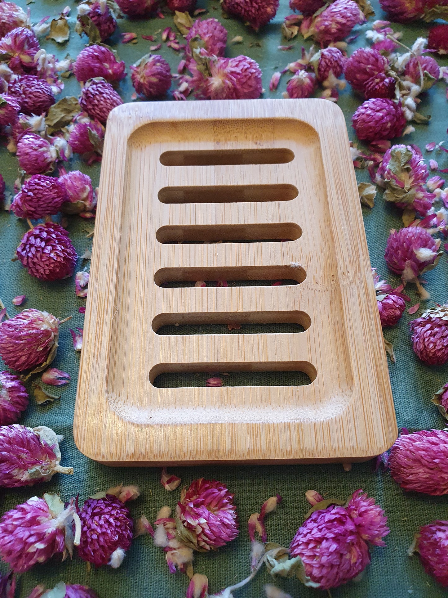 Bamboo soap dish